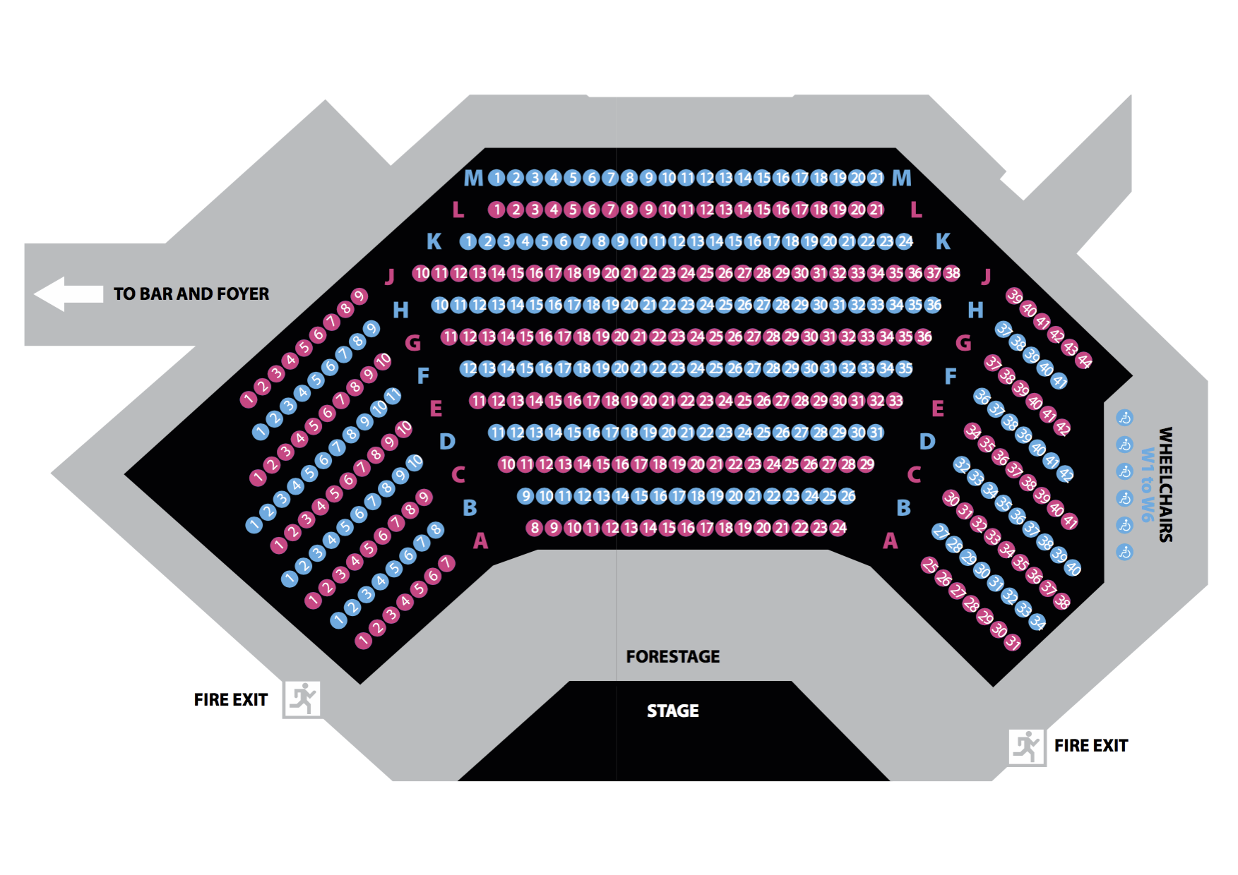 Medina Entertainment Center Seating Chart